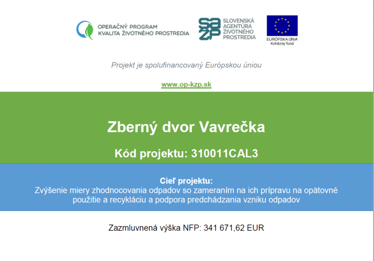 Zberný dvor Vavrečka